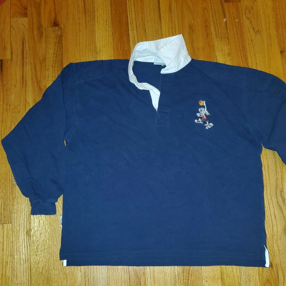 VTG ACME Clothing Bugs Bunny Basketball Polo Shirt
